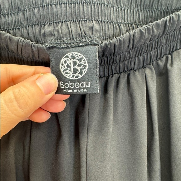 Bobeau . Black Track Pants with Elastic Waistband - Picture 6 of 8